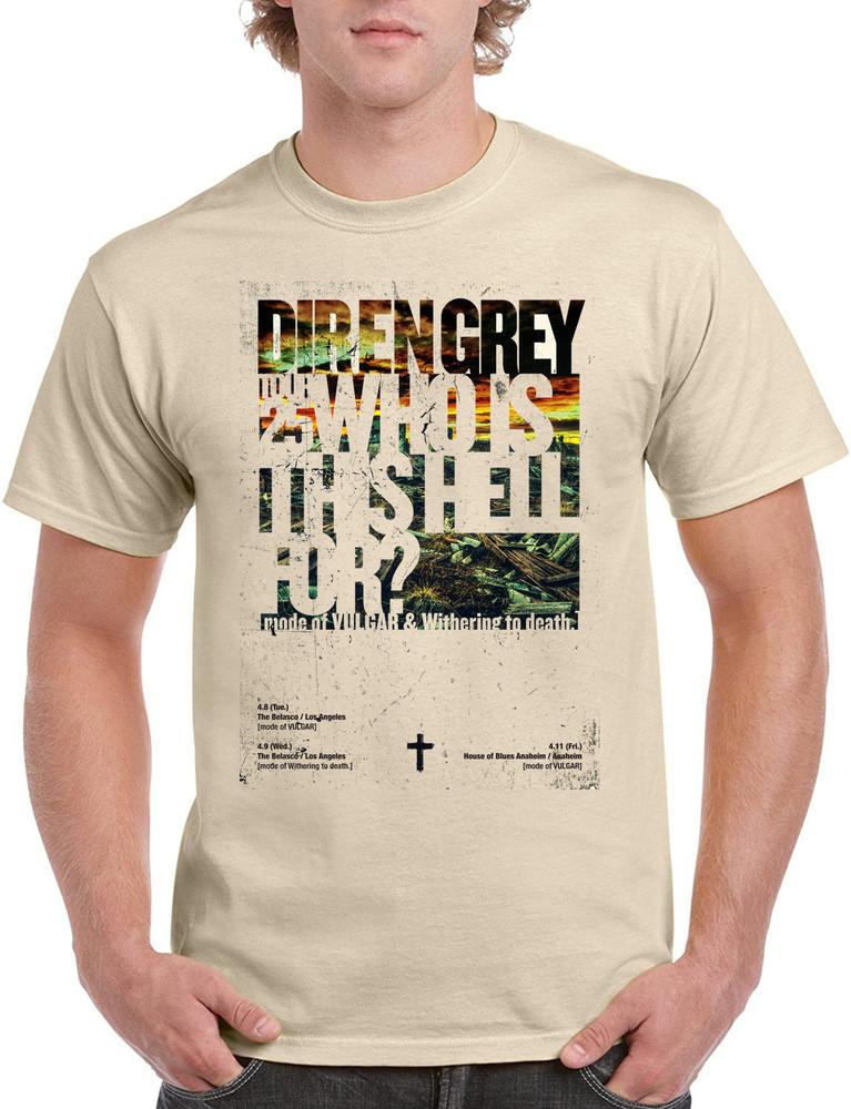 DIR EN GREY ТУР 25 ДЛЯ КОГО ЭТОТ АД Подарок для фанатов S to 5XL Футболка LI1711 Унисекс Футболка