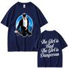 Unisex Vintage Gothic Rock Streetwear TShirt with Classic Michael Jackson The Girl Is Bad The Girl Is Dangerous Graphic Tshirt