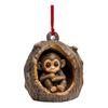 Christmas Animal Ornament Cartoon Forest Animal Hanging Decoration 2D Flat Acrylic Pendant for Christmas Tree Decor