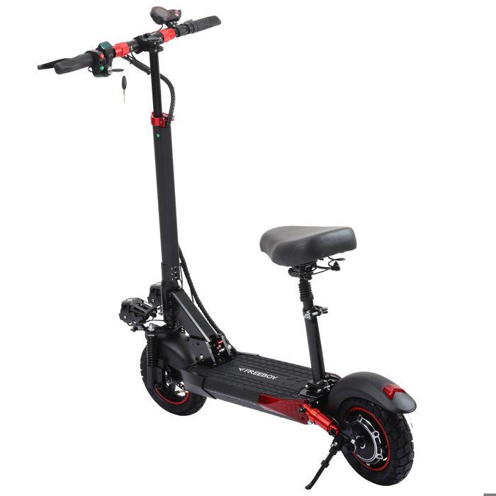Trottinette Électrique Tout-Terrain Freeboy J01, 48V 15Ah Batterie, Autonomie 50 km, Noir