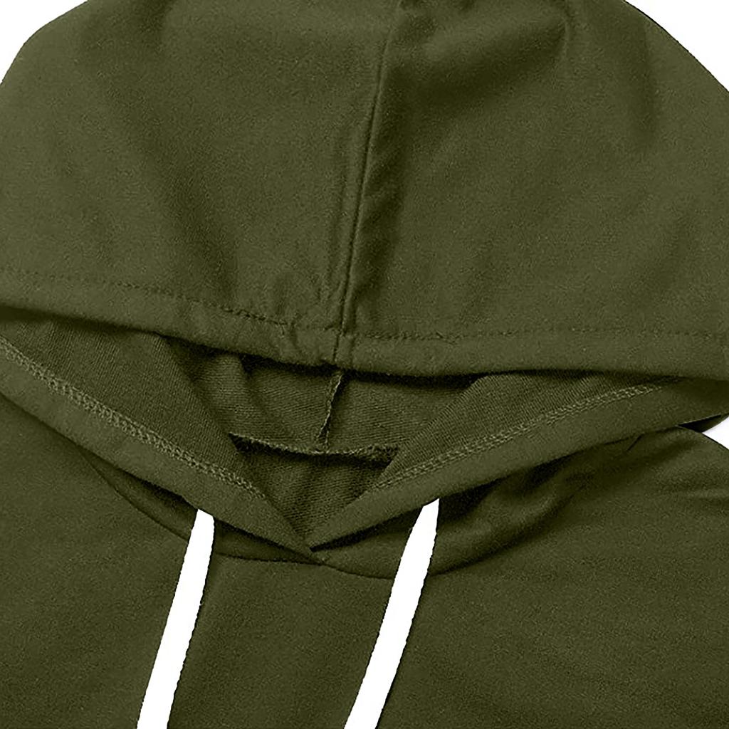 Women's Contrasting Color Long Sleeve Hooded Pocket Pullover Hooded Dress