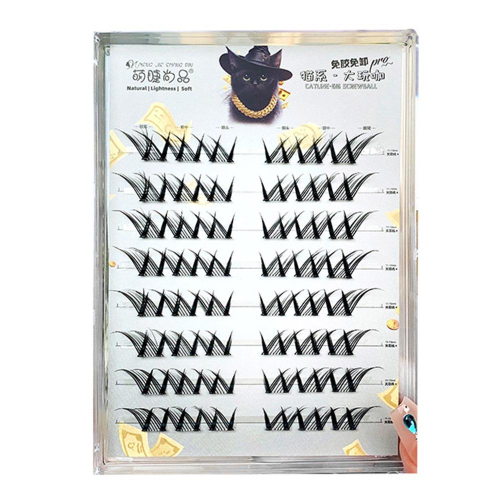 No Glue Needed Fairy Lash Clusters Natural Look Spiky Anime Lashes C Curl False Eyelashes