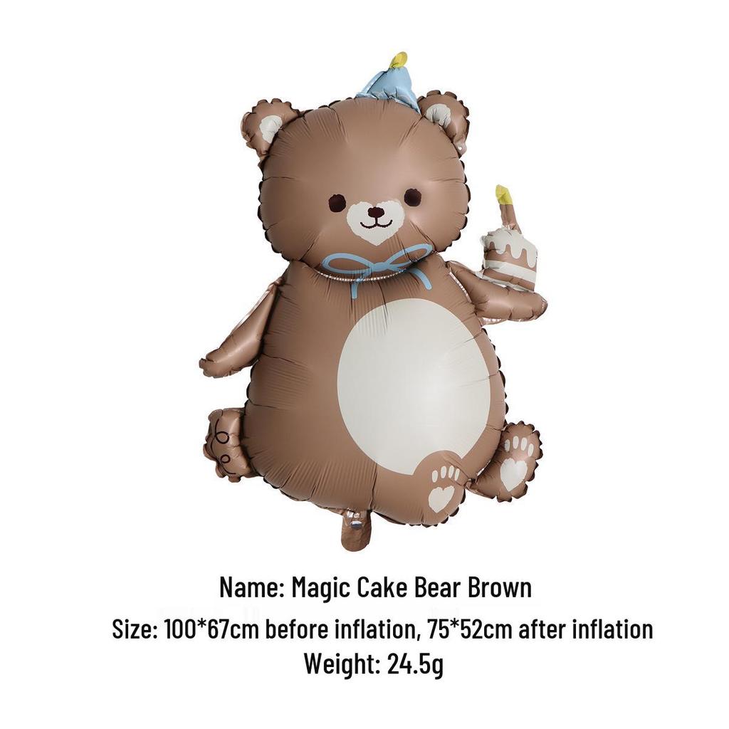 Матовые алюминиевые шары-капибары для украшения детского дня рождения