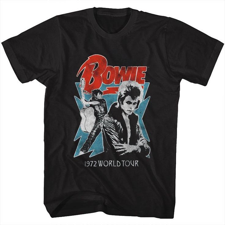 Новая мировая футболка David Bowie 1972 года Подарок для фанатов Унисекс S-5XL Футболка SS148 Унисекс Футболка
