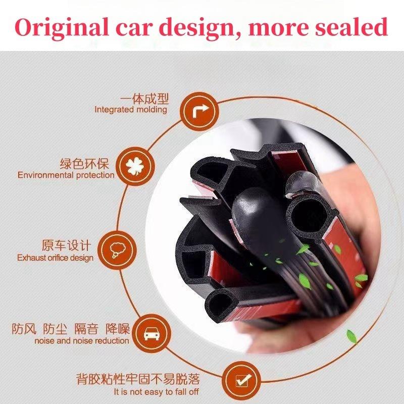 10pcs Door Seal Soundproof Kit for Toyota highlander RAV4 Prado Camry Corolla Avalon Ralink Tacoma 4Runner Rubber Soundproof