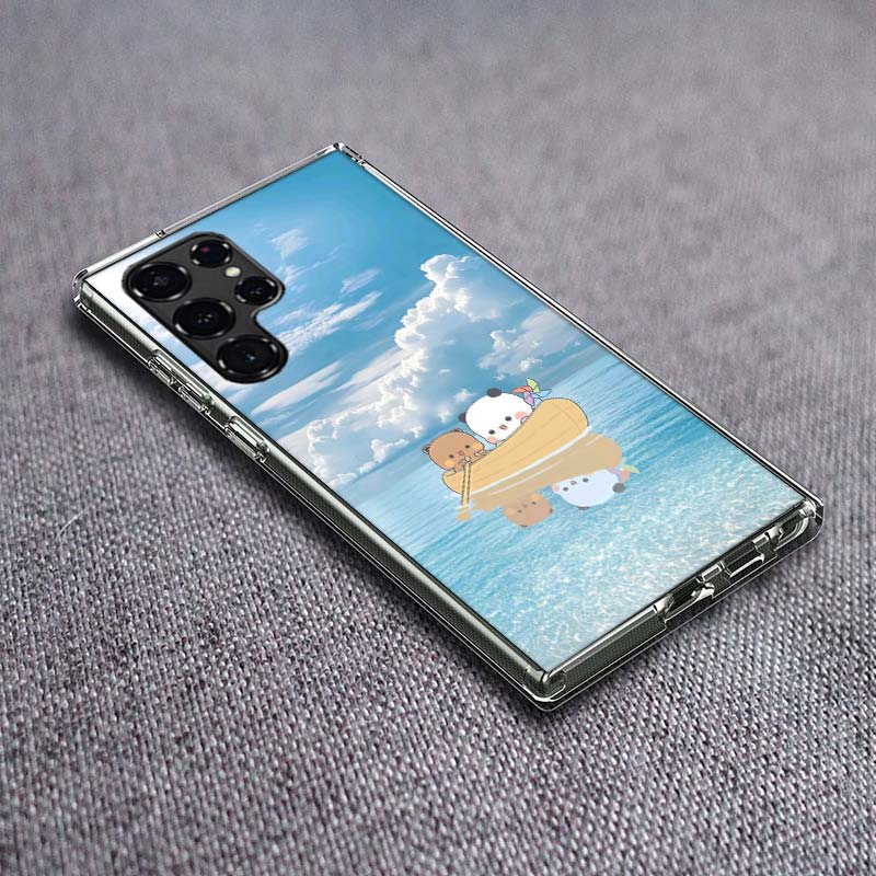 Cute BuBu DuDu Phone Case For Samsung Galaxy S24 S23 S21 S20 FE S22 S26 Ultra S25 Edge S10 Plus Cover Clear TPU Capa Shell Coque