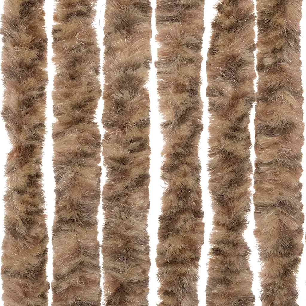 Vidaxl Zasłona Przeciwko Owadom, Beż I Ciemny Brąz, 90X220 Cm, Szenil