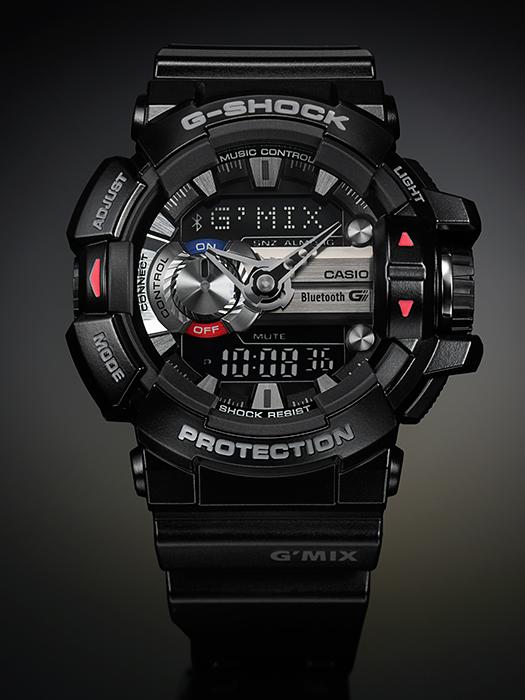 Casio Мужские кварцевые часы G-SHOCK с resin-корпусом, водозащитой 200 м, ударопрочностью, будильником GBA-400-1A