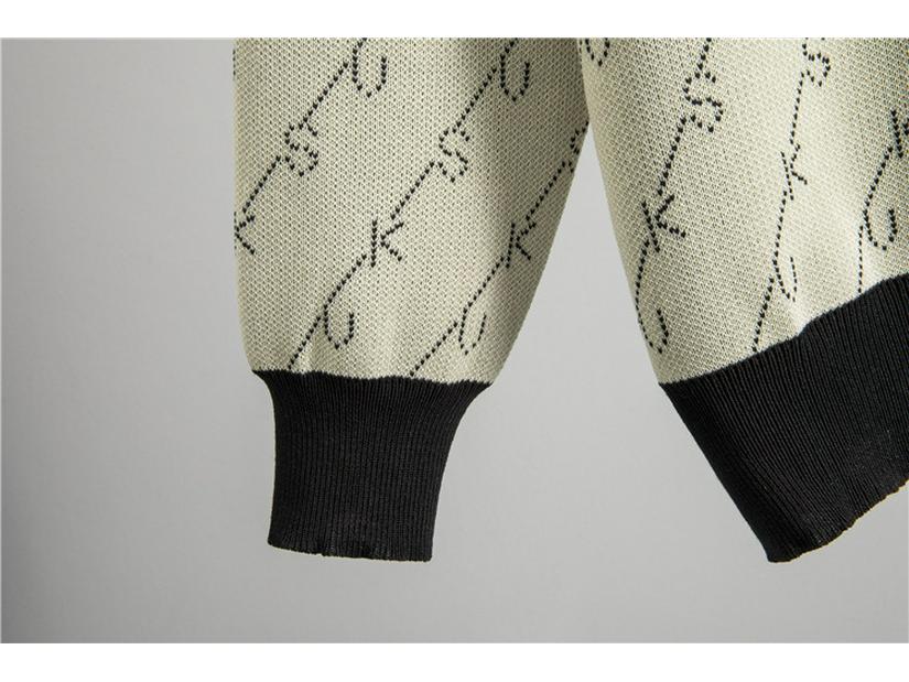 Женский осенне-зимний комплект в полоску: вязаный свитер и брюки-палаццо - стиль «маленький аромат», повседневная спортивная одежда