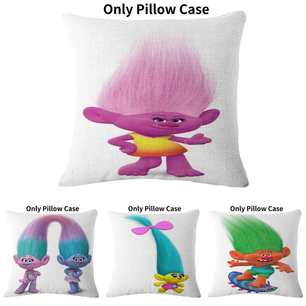 Adorable Cartoon Rabbit Design Throw Pillow Cover For Stylish Sofa Decor 45x45cm