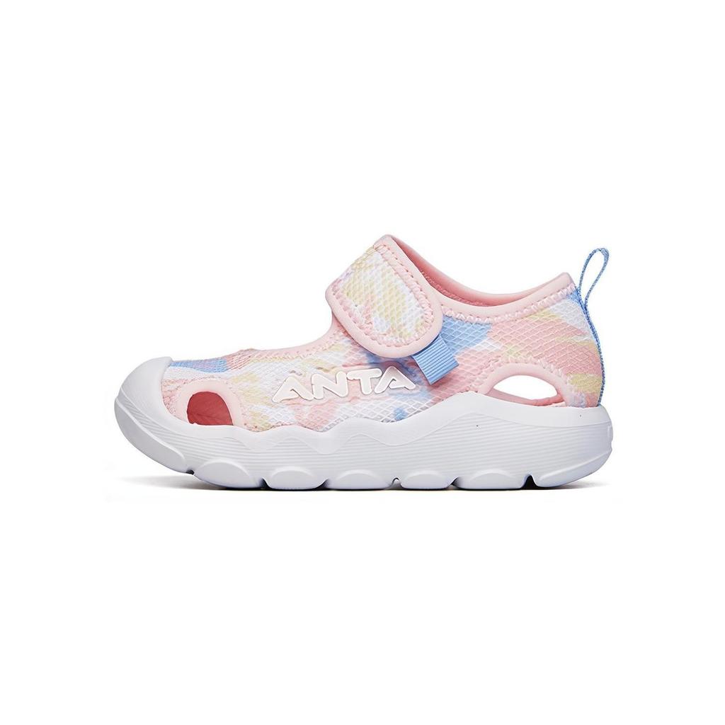 Anta Kids Octopus Wear-Resistant Breathable Walking Shoes Baby Shoes Pink 322220008-1