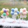 1PCS Love Macaron Shaking Head Confession Balloon Dashboard Cute Ornament Accessories Interior Decorations Car Color Light