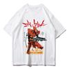 Anime Gospel Warrior Shinji Eva Mecha Asuka Printing Cotton Short Half-sleeved Men's and Women's T-shirts Summer