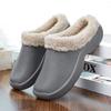 Fashion Men's Clogs Short Plush Slippers Winter Fashion Hole Shoes Beach Sandal Indoor House Flat Shoes Lightweight Soft Bathroom Slide