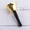 Handheld Party Alarm Wooden Handle Metal Christmas Decor Hand Bell Dinner Ring Call Service