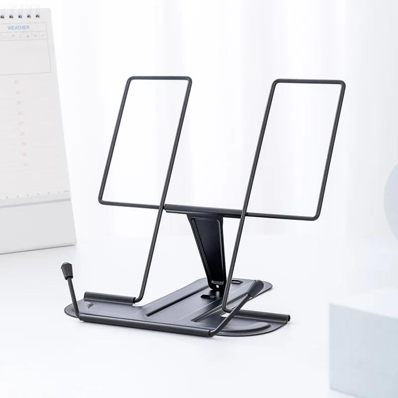 Simple Metal Reading Stand Stable and Not Easy To Collapse Foldable and Adjustable Bookshelf Portable Music Score Stand
