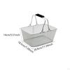 Basket of Multifunctional Metal Practical Portable with Handles for Supermarket
