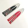 FIQ1 1Pairs 3D Metal Mugen Side Fender Emblem Badge Sticker Car Body Styling Accessories For Honda Civic Odyssey Accord CR-V FIT City