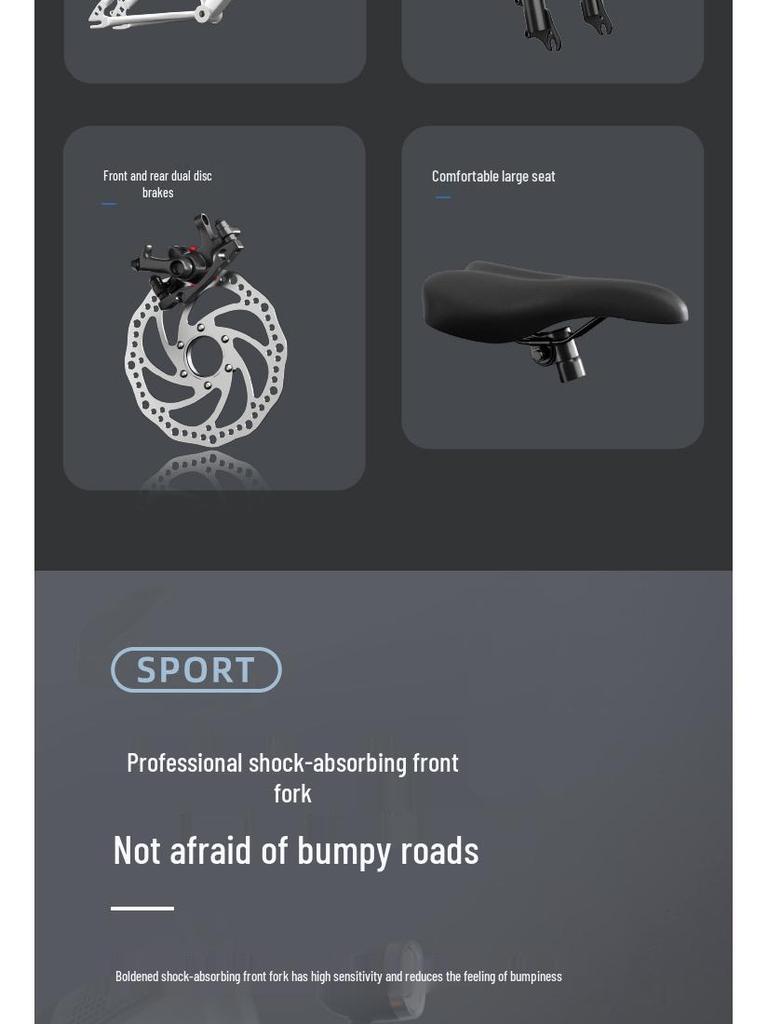 Детский горный велосипед: Двухскоростной, дисковый тормоз с двойным диском с амортизацией