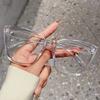 Fashiona Cat-Eye Glasses For Women Oversized Eyeglasses Casual Transparent Glasses Perfect For Daily Wear Everyday Eyewear