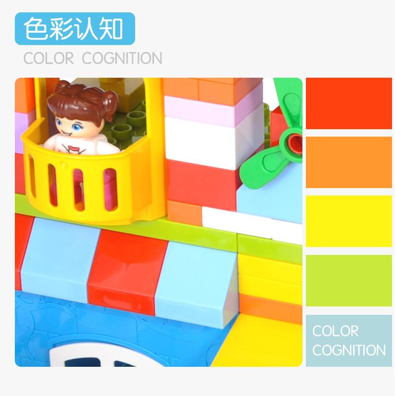 Детский DIY Креативный Набор 168 Деталей Крупные Детали Конструктор Раннее Обучение Пазл Сборная Игрушка Подарок