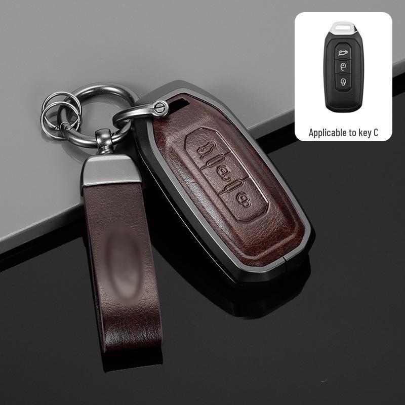 Premium Aluminum Alloy Key Cover for 2022 Ford Territory