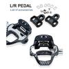 RACEWORK Road Bike Pedal Carbon Fiber Pattern Ultra Light Bearings Pedal For SPD Keo Self-Locking Bicycle Professional Pedals