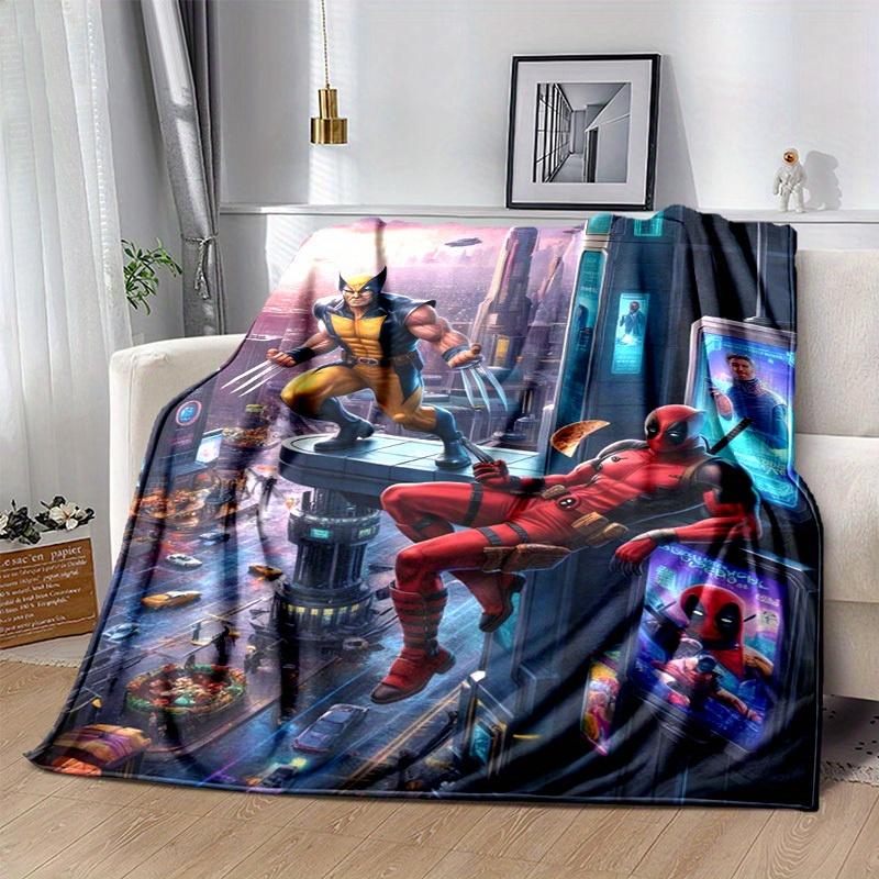 1pc. Deadpool & Wolverine Cozy Blanket - Perfect for Home, Office, Outdoor Use, Gift Idea, Suitable for All Seasonsz0417215