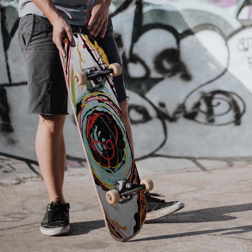 Утолщенные матовые нескользящие износостойкие наклейки для скейтборда, наклейка для ноутбука и багажа