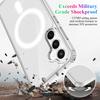 For Samsung Galaxy S25 FE Clear Phone Case Compatible with MagSafe TPU+Acrylic Back Cover