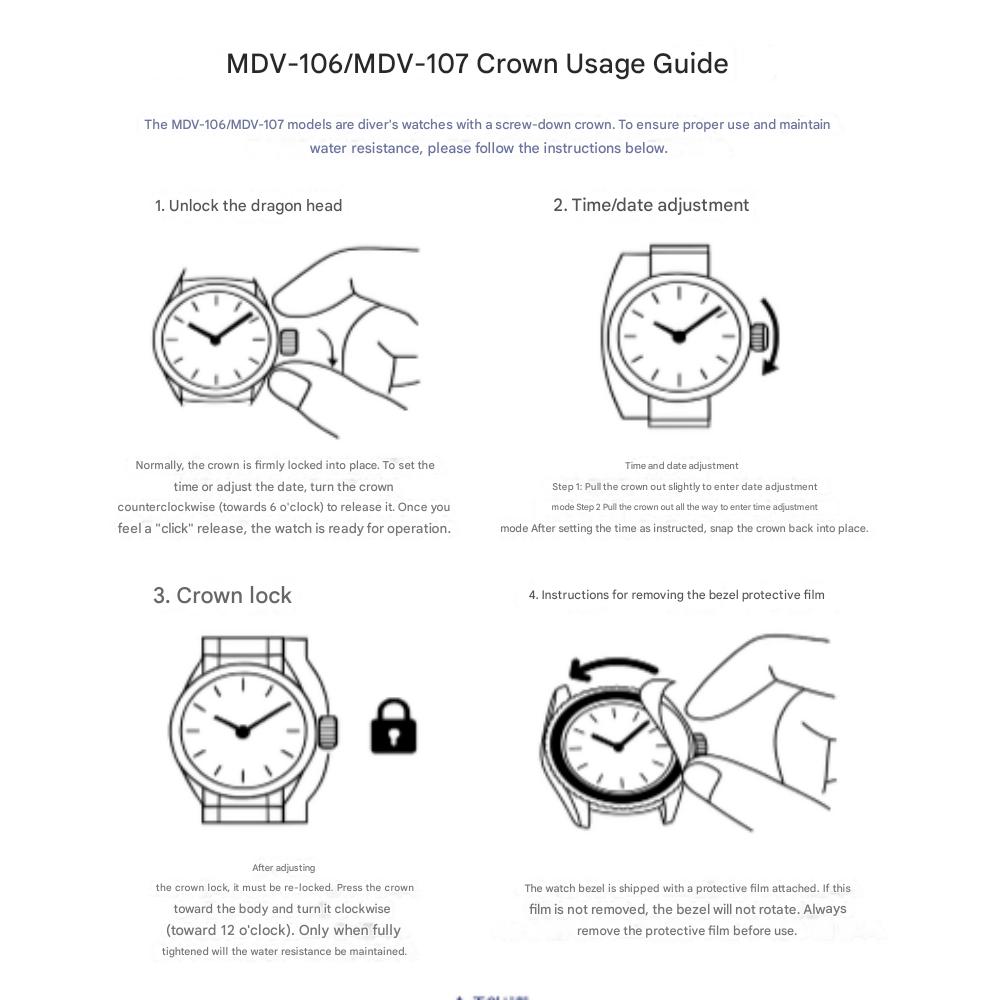 Casio MDV-106G-1A Дайверские часы Золотая рыбка MDV106 Модные часы