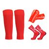 Anti Slip Soccer Socks Calf Sleeves and Leg Pads Set Outdoor Sport Running Stretch Socks Athletic