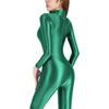 AMORESY Sexy Cosplay Super Costume Size Tight-Fitting Swimsuit, Full-Body Ultra-Glossy Full-Body Tights, Leggings, Elastic, Stretchy, Smooth, (Green,