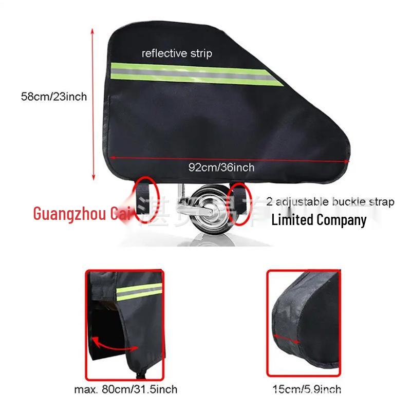 RV Towing Trailer Hitch Cover with Reflective Strips - Durable Oxford Cloth for Camping and Travel