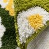 Floor Moss Carpet Cartoon Flower Print Thick Great Water Absorption Non Slip