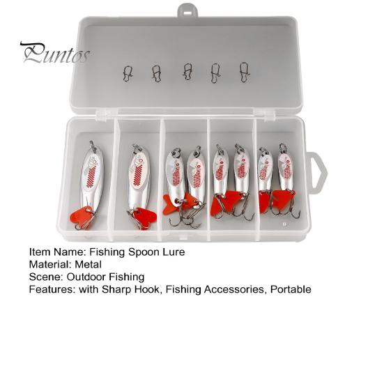 8 шт., 7/10/14/18 г, приманка для рыболовной ложки с острым крючком, щука, окунь, краппи, судак, металлический спиннер с блестками, отсадка, приманка, приманка для морской пресноводной рыбалки