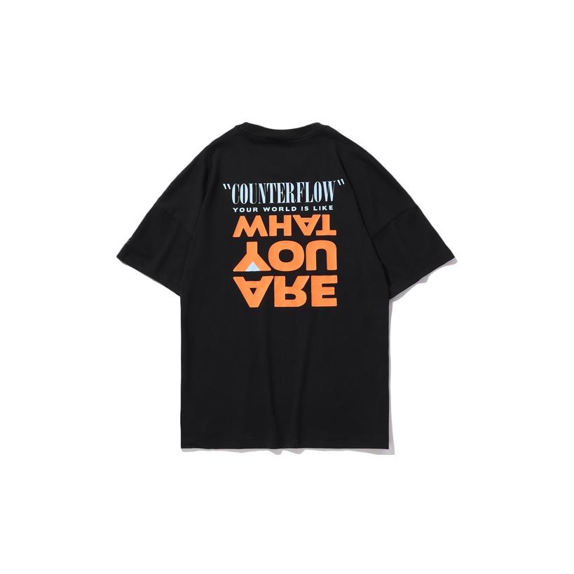 Li-Ning CF Youth Attitude Двусторонняя английская футболка с коротким рукавом и круглым вырезом, свободная, мужские топы, черная AHSQ352-1