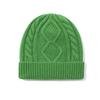 Winter Hat Warm Knitted Thick Cap for Women Sheep Wool Twist Hat Cashmere Handle Jacquard Hat