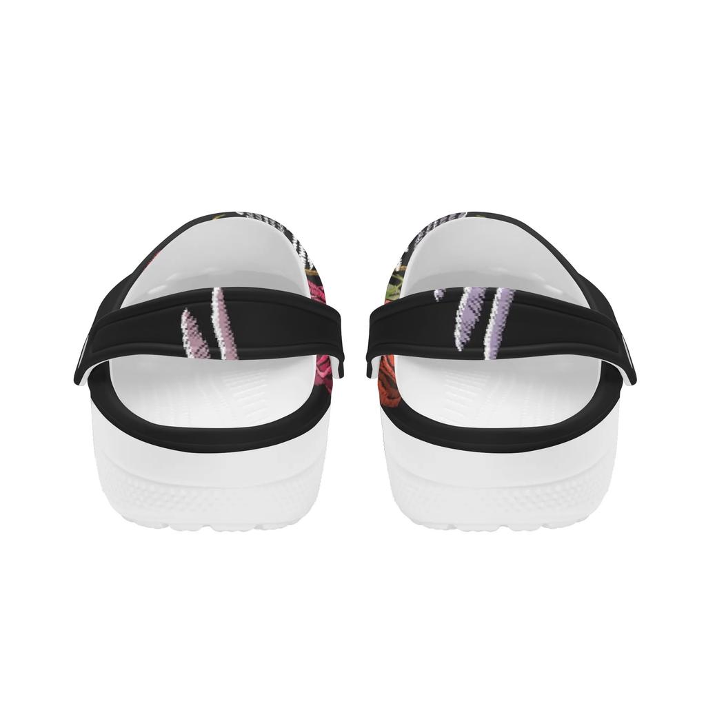 Cartoon Printed EVA Clogs for Women Men Breathable Lightweight Slip On Casual Footwear Soft Sole Summer Sandals Daily Walking