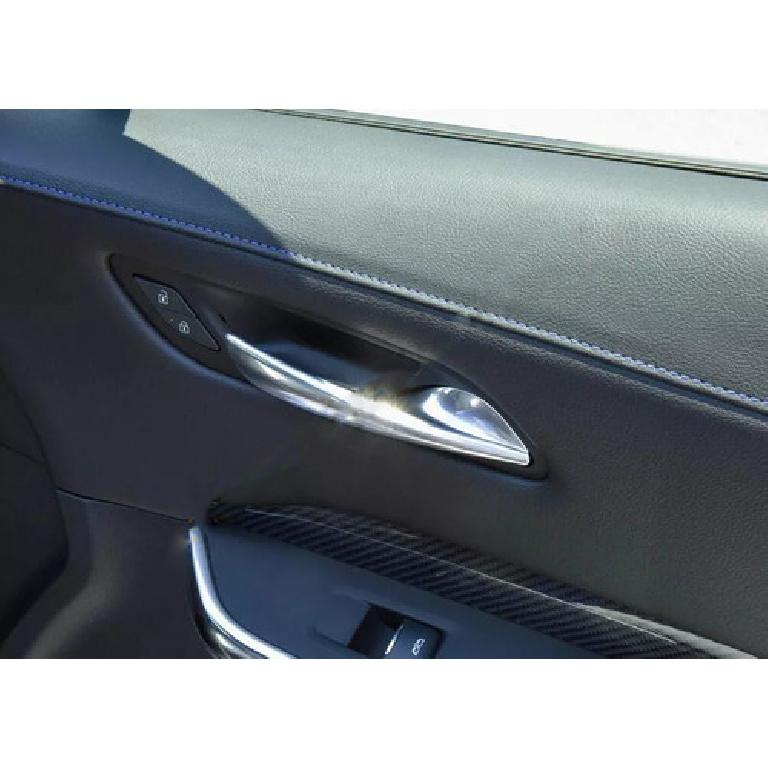 For Cadillac XT5 2017- Silver Inner Door Handle Lock Button Cover Trim 4PCS