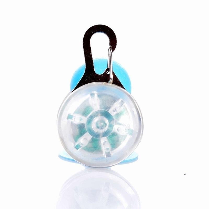 1PCS Pet Dog Flashing LED Anti-lost Pendant Clip-on Circular Collar Pet Supplies
