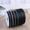 Threaded Ribbon Black White Bleached Polyester Ribbed Ribbon Solid Color Ribbed Ribbon Clothing Accessories Webbing