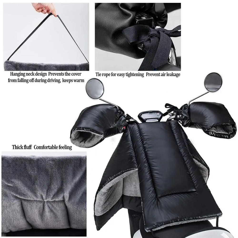 Motorcycle Windshield Universal Scooter Leg Cover Rain Wind Cold Wet Weather Knee Pads Winter Gloves Windproof Cover