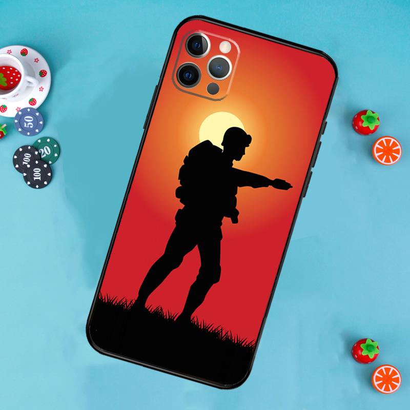 Camo military Army Phone Case For iPhone 17 Air 13 16 15 11 12 14 Pro Max 13 12 mini 15 16 Plus 16e Cover Funda