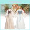 Women Skirt Renaissance Dress Festivals Cosplay Decor Costume Set Performance