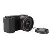 5K 72MP Digital Camera 12X Optical Zoom Camera with Flip Screen Multiple Filters LED Flash for Landscape Portrait Black