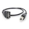 Black 50cm USB 2.0 Type A Female To USB B Male Scanner 3D Printer Connector Extender Cable USB Printer Extension Wire Adapter