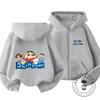 Trendy Kids Zipper Hooded Sweatshirt Cute Kawaii Winter Street Style Tops Crayon Shin Chan Children 3 14