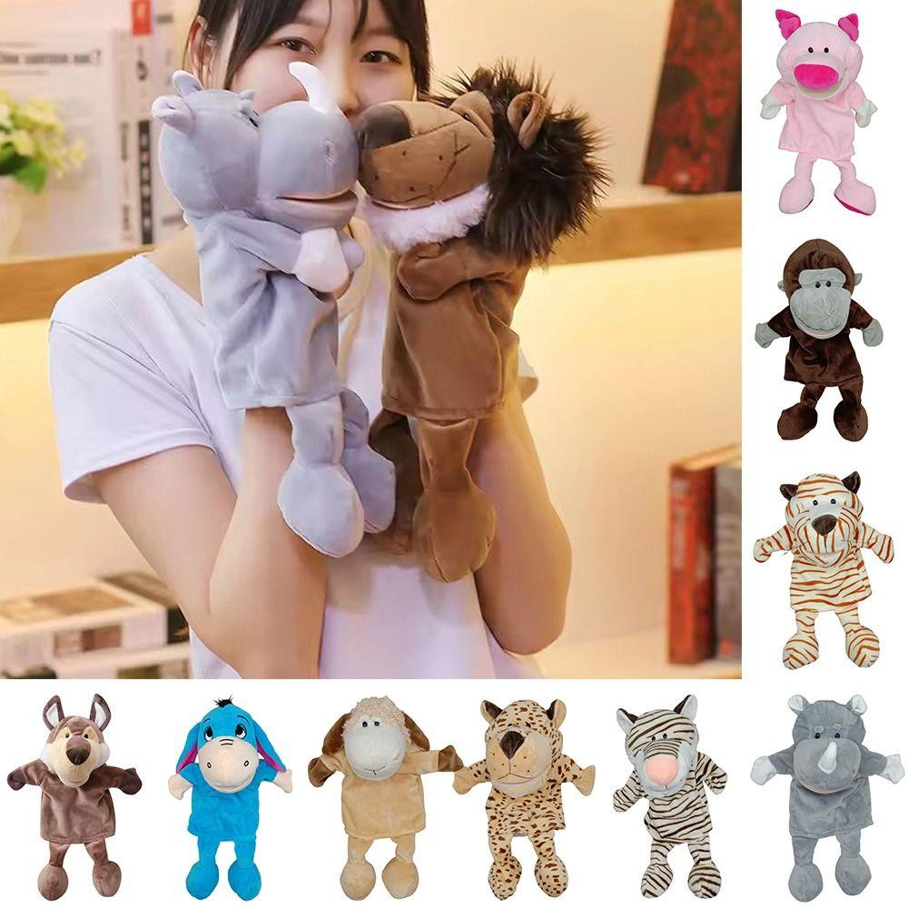 Тигр Обезьяна Кролик Животное Ручная Кукла 35см Успокаивающая Игрушка Дети Дети Подарки на День Рождения