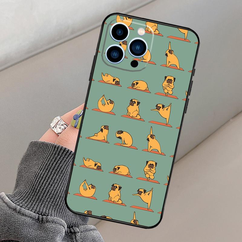 Skeleton Yoga Phone Case For iPhone 16 15 13 12 11 14 Pro Max 15 16 Plus 12 13 mini XR 16e Funda Cover
